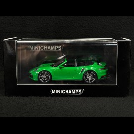 Porsche 911 Turbo S Cabriolet Type 992 2020 Python Green 1/43 Minichamps 410069482