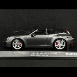 Porsche 911 Carrera 4S Coupe Type 992 2019 Achatgrau Metallic 1/18 Minichamps 155067336