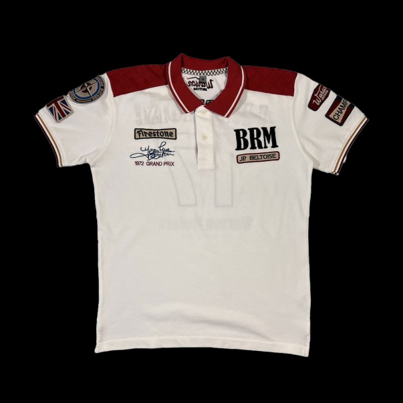 Polo JP Beltoise n° 17 Warson Weiß / Rot - Herren