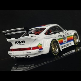 Porsche 911 RWB Style 930 Apple Computer Inc. n°89 Weiß 1/43 Ixo Models MOC318