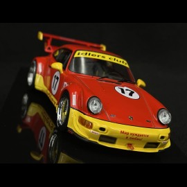 Porsche 911 RWB Style 964 Idlers n°17 Rot / Gelb 1/43 Ixo Models MOC317