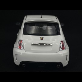 Fiat 500 Abarth 595 2010 Gara White / Red 1/18 Top Speed TS0397