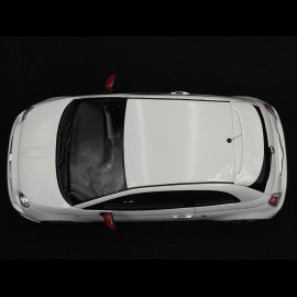 Fiat 500 Abarth 595 2010 Gara White / Red 1/18 Top Speed TS0397