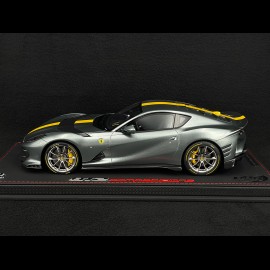 Ferrari 812 Competizione 2021 Coburn Grey / Yellow 1/18 BBR Models P18207A