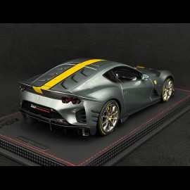 Ferrari 812 Competizione 2021 Coburn Grey / Yellow 1/18 BBR Models P18207A