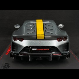 Ferrari 812 Competizione 2021 Coburn Grey / Yellow 1/18 BBR Models P18207A