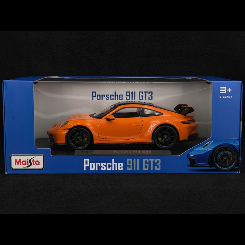 Voiture Miniature Porsche 911 992 GT3 Coupé 2022 Orange 1/18 - 36458O MAISTO