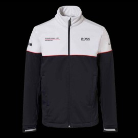 Duo Porsche Jacke Motorsport Hugo Boss Softshell + Porsche Motorsport Kappe Perforierte Schwarz - Herren