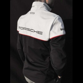 Duo Porsche Jacke Motorsport Hugo Boss Softshell + Porsche Motorsport Kappe Perforierte Schwarz - Herren
