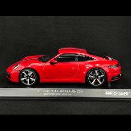 Porsche 911 Carrera 4S Type 992 2019 Indischrot 1/18 Minichamps 155067326