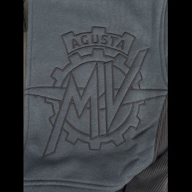 MV Agusta Kapuzenweste Pullover Baumwolle mit Reißverschluss Marineblau MV-FE015 - Herren