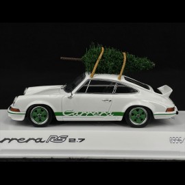Porsche 911 Carrera RS 2.7 1973 Weiß mit Weihnachtsbaum 1/43 Spark WAP0201170PRS2