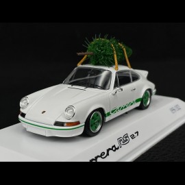 Porsche 911 Carrera RS 2.7 1973 Weiß mit Weihnachtsbaum 1/43 Spark WAP0201170PRS2