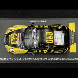 Porsche 911 GT3 Cup Type 991 n° 1 Sieger Porsche Carrera Cup Scandinavia 2021 1/43 Spark S8509