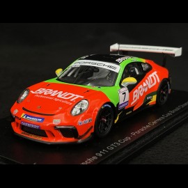 Porsche 911 GT3 Cup Type 991 n° 7 Sieger Porsche Carrera Cup Brazil 2021 1/43 Spark S8508