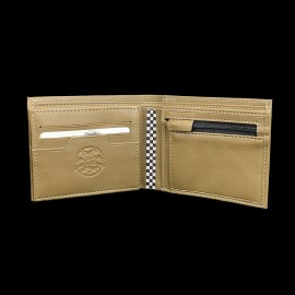 Wallet Steve McQueen Le Mans Compact Khaki Green Leather Andy 26772-3076