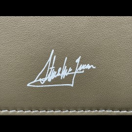Wallet Steve McQueen Le Mans Compact Khaki Green Leather Andy 26772-3076
