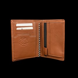Wallet Steve McQueen Le Mans Compact Brown Leather Tyler 26774-2875