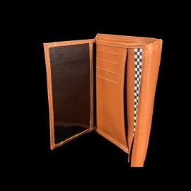 Wallet Steve McQueen Le Mans Compact Brown Leather Tyler 26774-2875