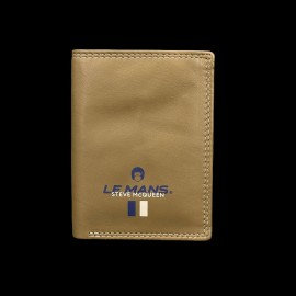 Wallet Steve McQueen Le Mans Compact Khaki Green Leather Tyler 26774-3076