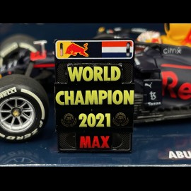 Max Verstappen Red Bull Racing RB16B n° 33 Winner GP Abu Dhabi 2021 F1 1/43 Minichamps 410212333