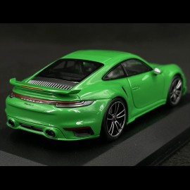 Porsche 911 Turbo S Coupe Sport Design Type 992 2021 Python Green 1/43 Minichamps 410060071
