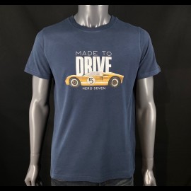 Ford T-shirt GT40 n° 5 Mk One Sapphire blue Hero Seven - Men