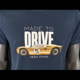 Ford T-shirt GT40 n° 5 Mk One Sapphire blue Hero Seven - Men