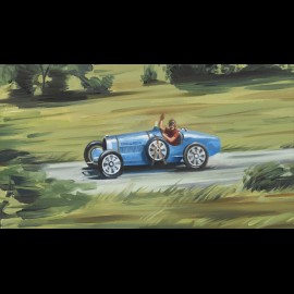 Poster "Coupe Deutsch, Maurice Arnoux, Caudron C450" Originalzeichnung von Benjamin Freudenthal