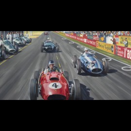Banner "Grand Prix de Reims 1958" Originalentwurf von Benjamin Freudenthal