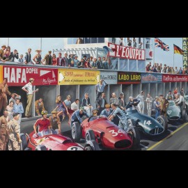 Banner "Grand Prix de Reims 1958" original design by Benjamin Freudenthal