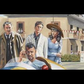 Banner "La Dolce Vita, GP Pescara 1957" original design by Benjamin Freudenthal