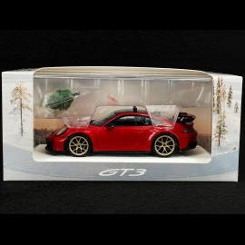 Porsche 911 GT3 Type 992 2022 with Christmas Tree Carmine Red 1/43 Spark WAXL2000010