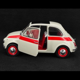 Fiat 500 Nuova Sport 1965 Beige / Red 1/18 Solido S1801401