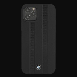BMW Hardcase iPhone 12 Pro (6.1") Leather Black BMHCP12MTTBK