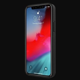 BMW Hülle iPhone 12 Pro (6.1") Leder Schwarz BMHCP12MTTBK