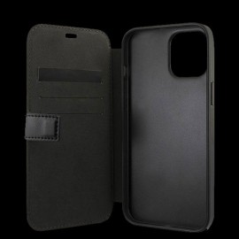 BMW case iPhone 12 Pro Max (6.7") Leather Black BMFLBKP12MMCARBK