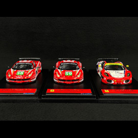 Set of 3 Ferrari 24h Le Mans 2011 1/43 True Scale Models