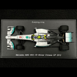 Nico Rosberg Mercedes AMG W03 n° 8 Sieger GP China 2012 F1 1/43 Spark S3043