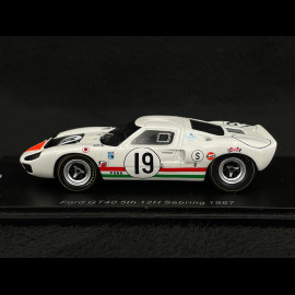 Ford GT40 n° 19 12h Sebring 1967 1/43 Spark US252