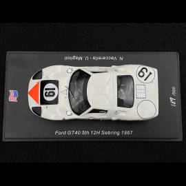 Ford GT40 n° 19 12h Sebring 1967 1/43 Spark US252