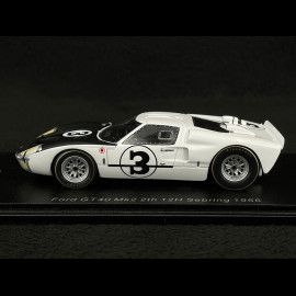 Ford GT40 Mk II n° 3 2. 12h Sebring 1966 1/43 Spark US255