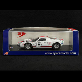 Ford GT40 n° 19 3rd 12h Sebring 1966 1/43 Spark US251