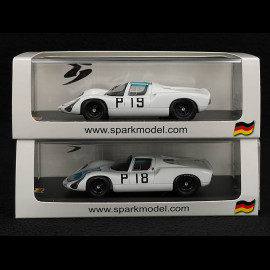 Duo Porsche 910 n° 19 & n° 18 2. & 3. 1000km Nürburgring 1967 1/43 Spark