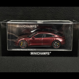 Porsche Taycan Turbo S 2019 Cherry Red Metallic 1/43 Minichamps 410068474