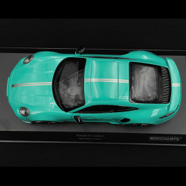 Porsche 911 Turbo S Type 992 2021 20th Anniversary China Mint Green Metallic 1/18 Minichamps 155069175