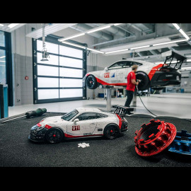 3D Puzzle Porsche 911 GT3 Cup weiß / rot / schwarz 108 Teile 1/18 Ravensburger 111473