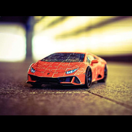 3D Puzzle Lamborghini Huracan Evo Orange 108 Teile 1/18 Ravensburger 112388