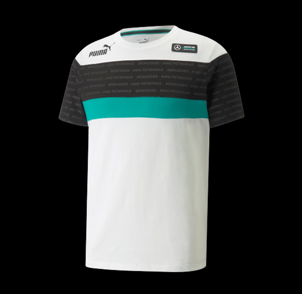Mercedes T-shirt AMG Petronas Puma White / Black / Green - Men 