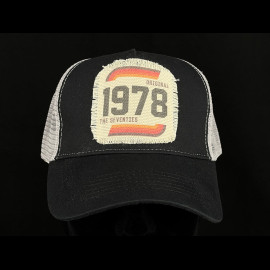 Anniversary Cap Vintage 1978 Seventies Trucker Black / Grey